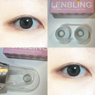 【散光】Lenbling Eye Only 1 Month Lenika Smoky Gray 每月抛棄散光彩妝隱形眼鏡